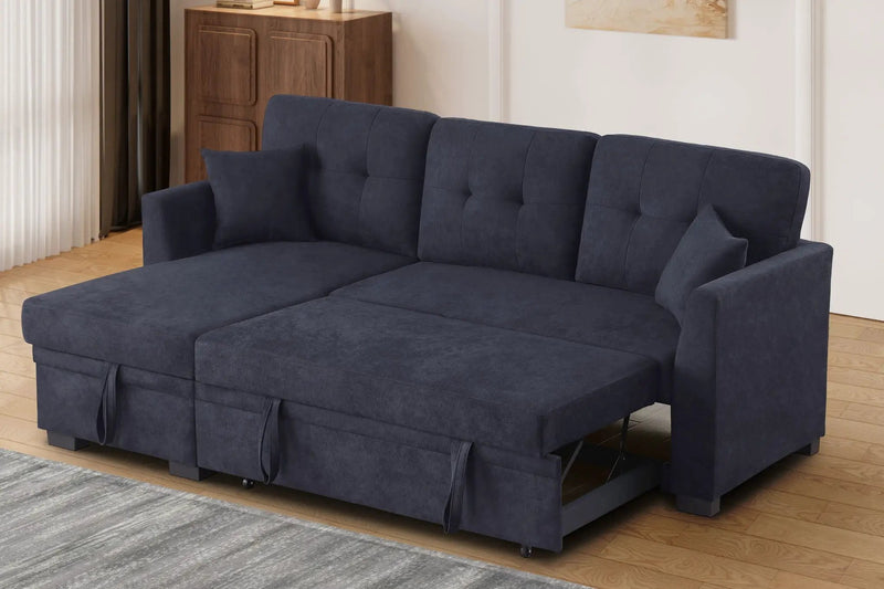 Sectional Sofa Bed - Dark Blue by HouseOfZazla
