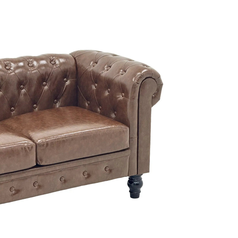 2 Piece Chesterfield Sofa Set by HouseOfZazla