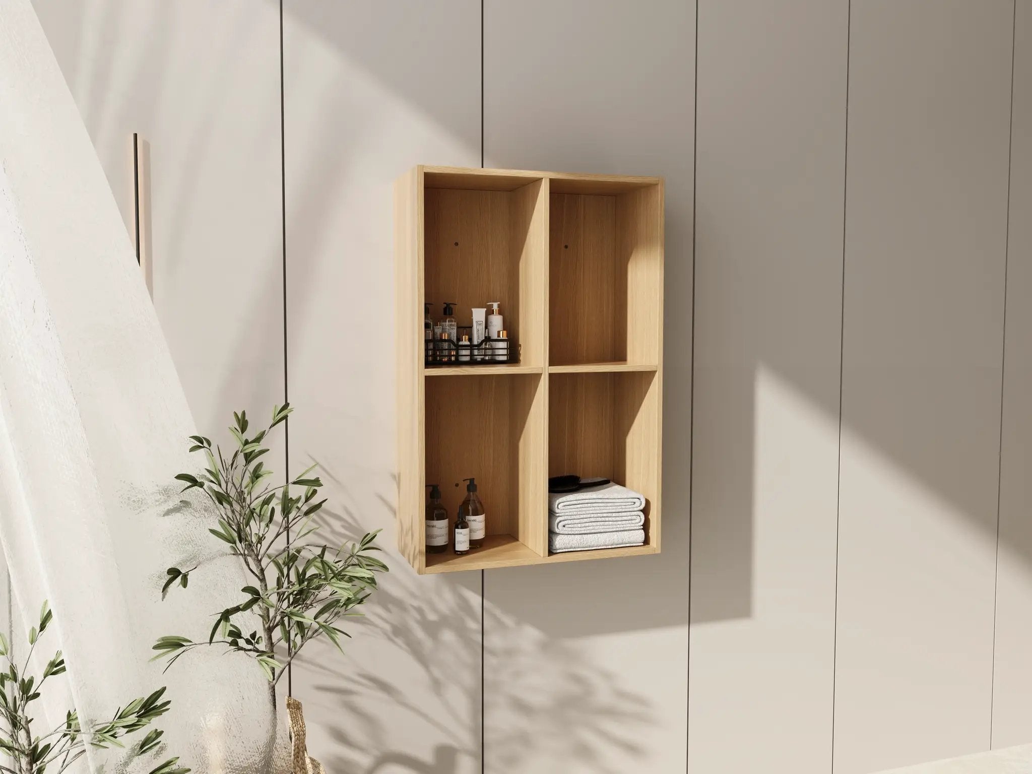 24 Inch Small Wall Mounted Storage Shelves by HouseOfZazla