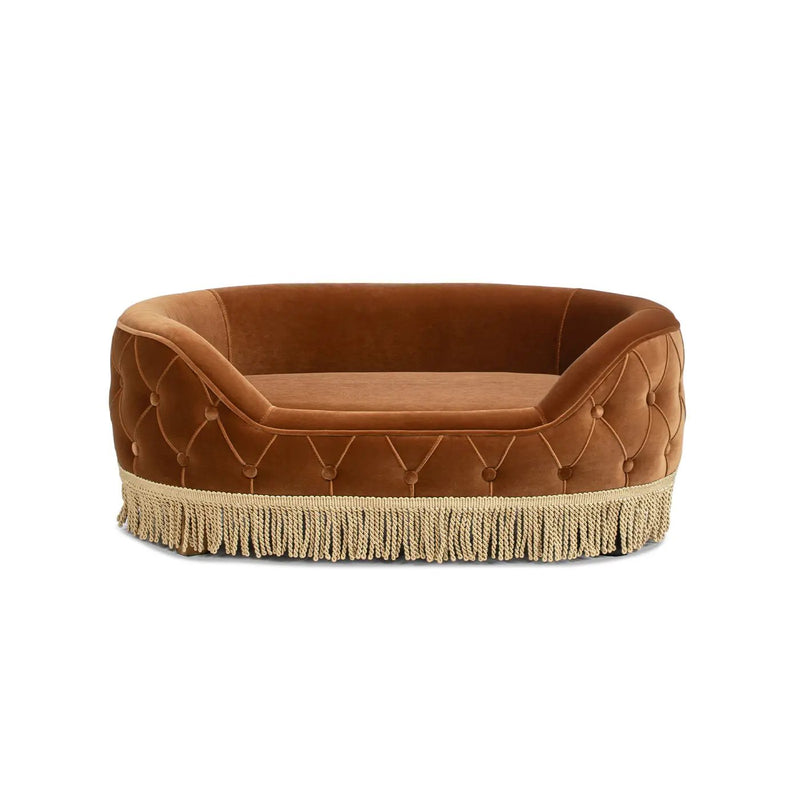 Monroe 33" Dog Sofa Bed - Medium in Burnt by HouseOfZazla