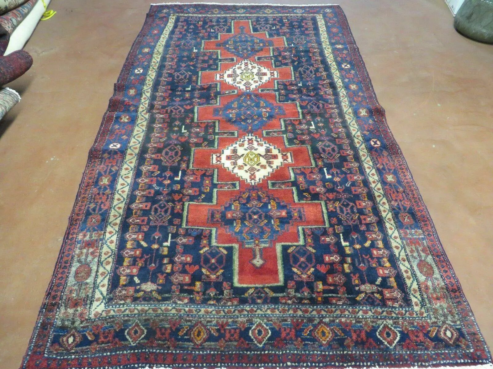 4' X 7' Antique Handmade Turkish Wool Rug Nice # 638 by Jewel Rugs