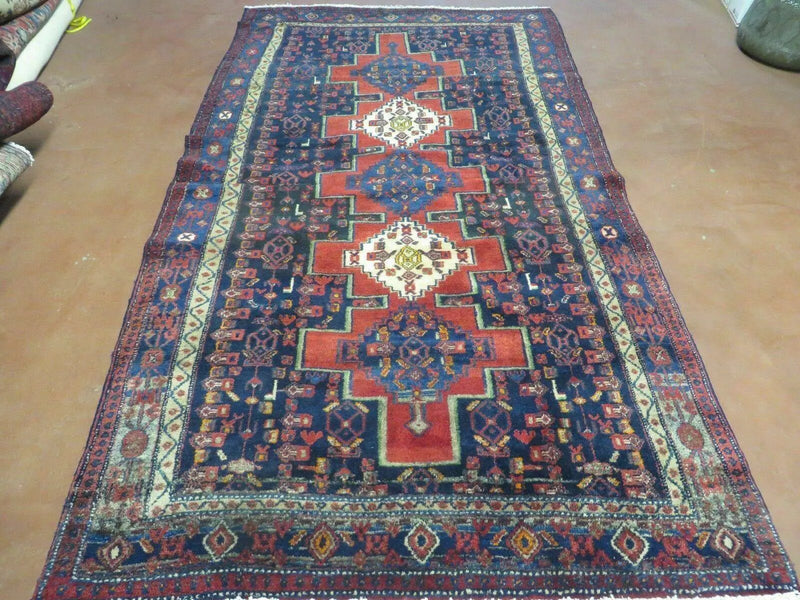4' X 7' Antique Handmade Turkish Wool Rug Nice # 638 by Jewel Rugs