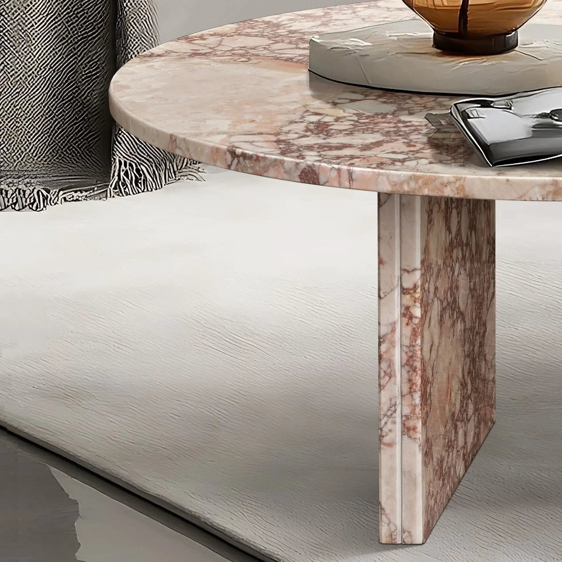 Luxury Coffee Table With Unique Veining, Unique Stone Design by HouseOfZazla