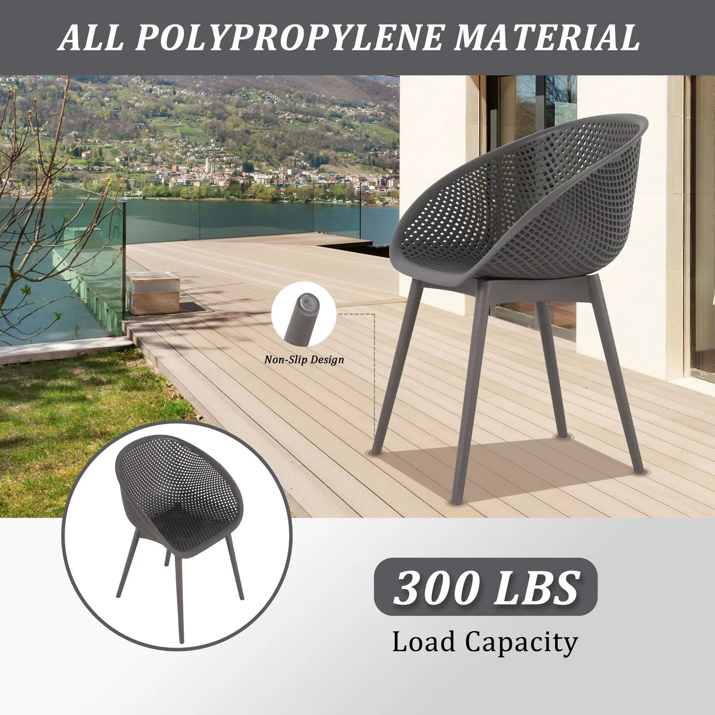 Modern Lounge Chair Set With Round Table by HouseOfZazla