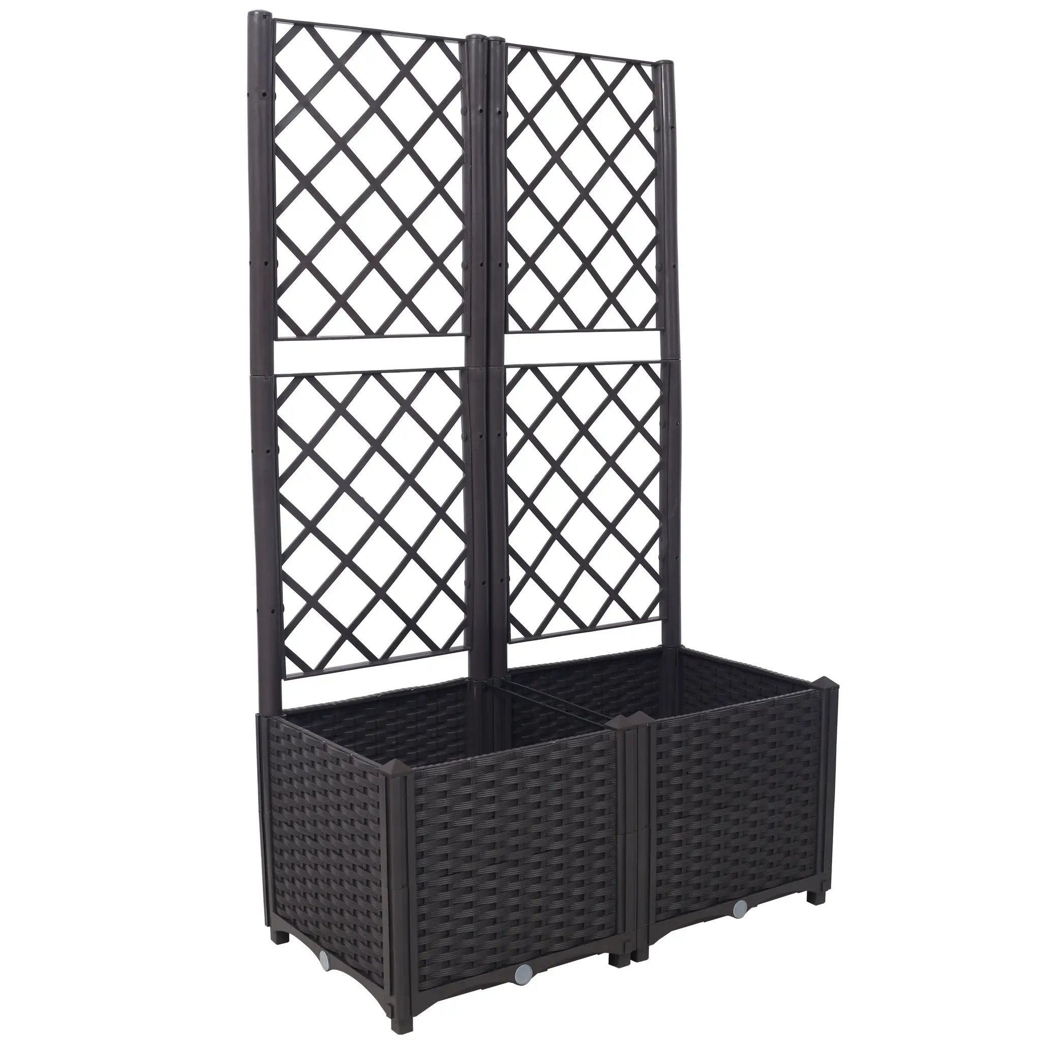 Poly Rattan Garden Planter by HouseOfZazla