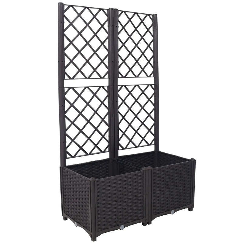 Poly Rattan Garden Planter by HouseOfZazla