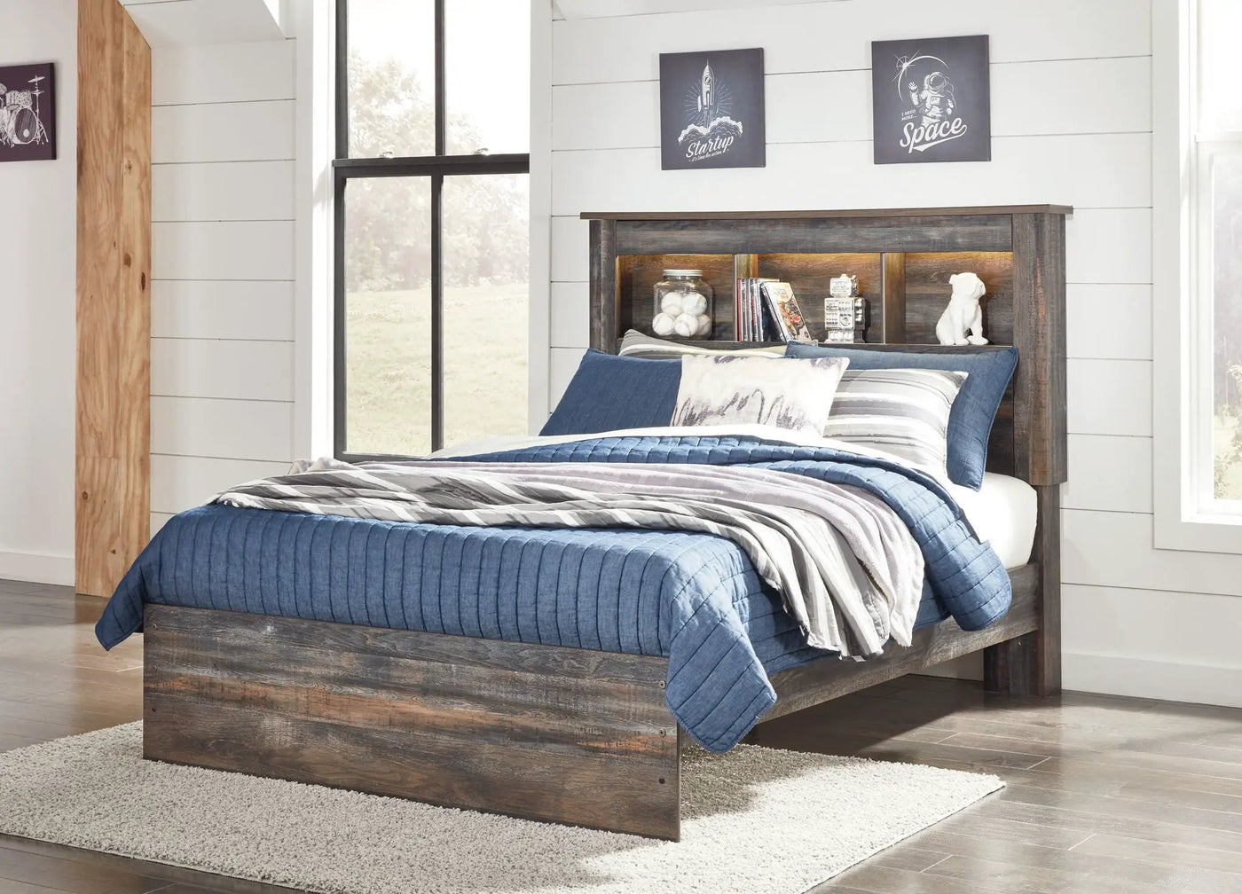 Drystan - Panel Bookcase Bed by Unique Piece Furniture