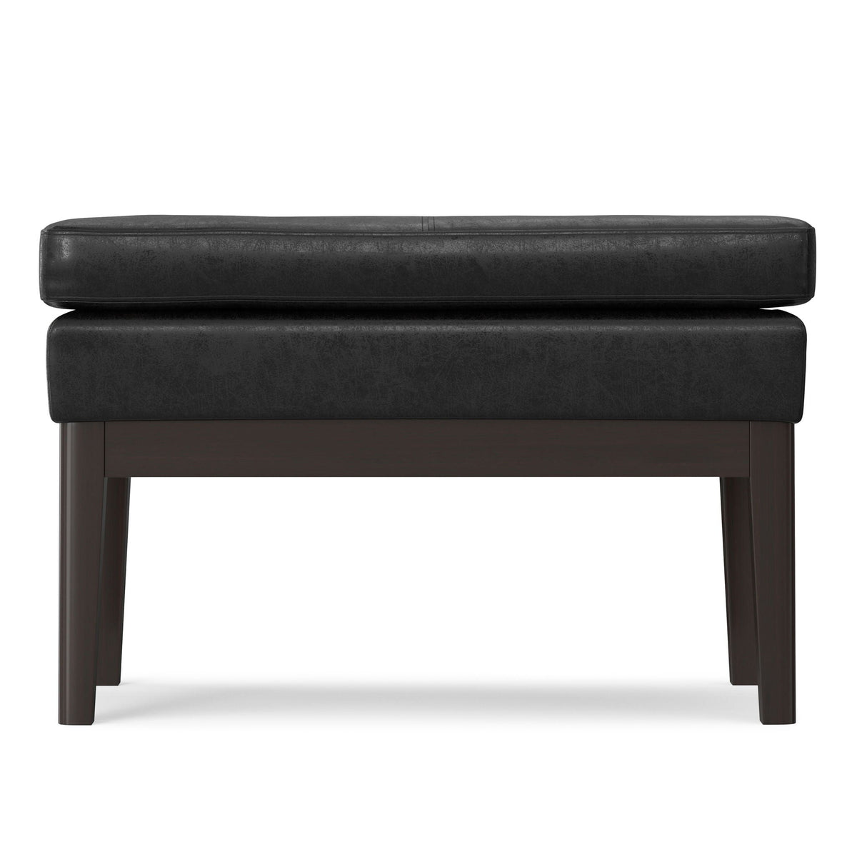 Mid-Century Ottoman Bench with Solid Wood Construction - Multiple Colors, photo 8 of 40