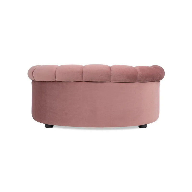Halle 35.5" Rolled-Arm Dog Bed with Channel-Tufted Back by HouseOfZazla
