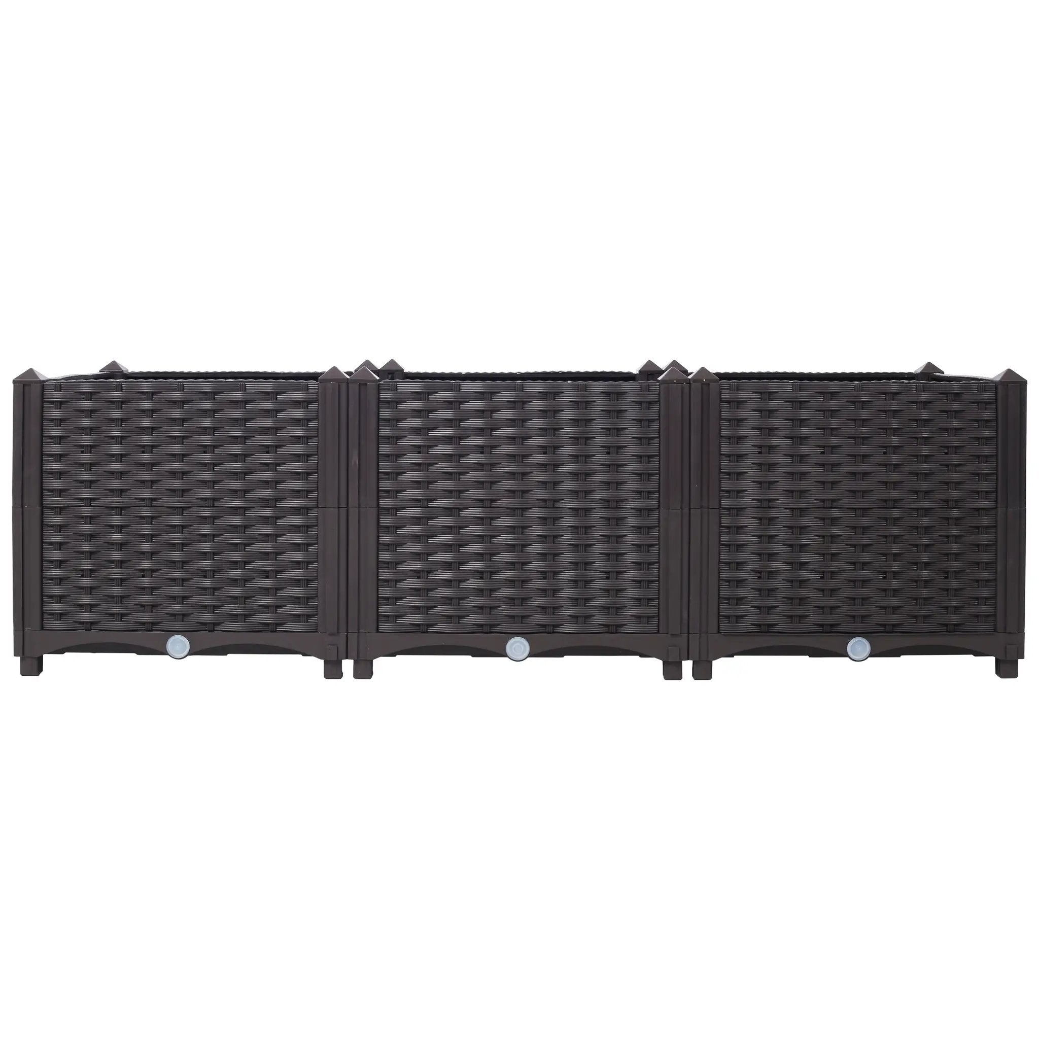 Deep Raised Garden Bed Plastic Planter Boxes by HouseOfZazla