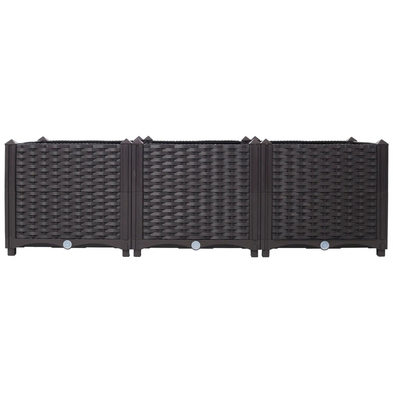 Deep Raised Garden Bed Plastic Planter Boxes by HouseOfZazla