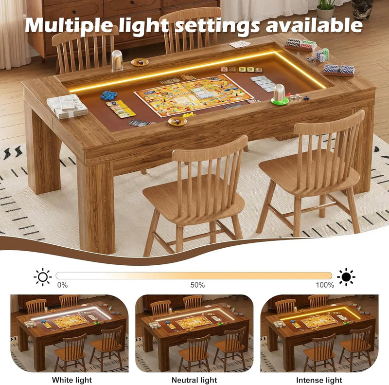 Gaming Table with Removable Top for 4–6 Players by HouseOfZazla