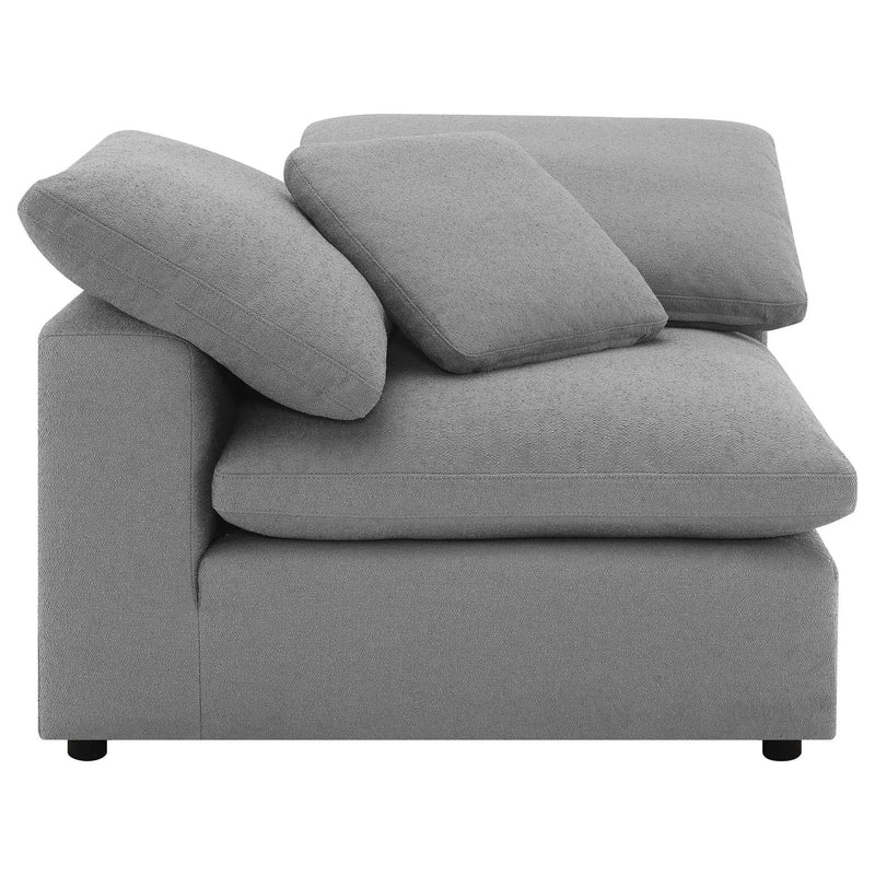 Raleigh 5-piece Boucle Upholstered Modular Sectional Grey by Unique Piece Furniture