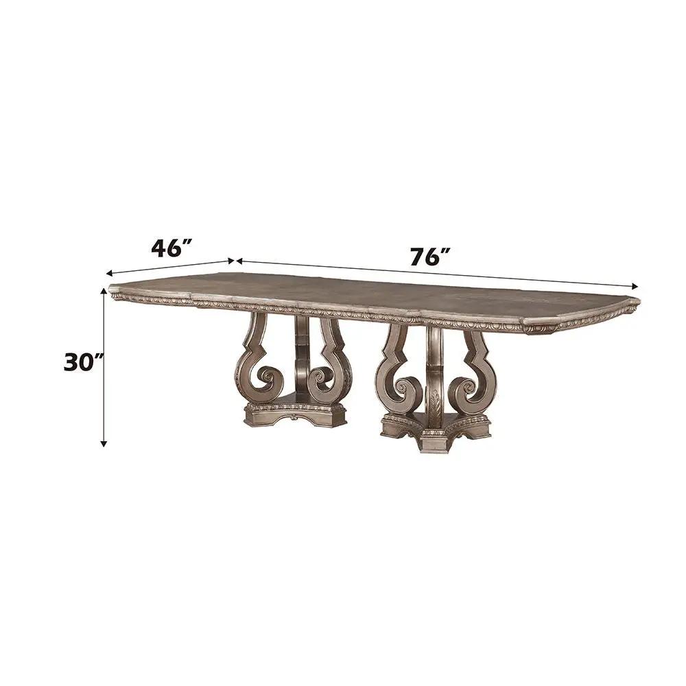 Northville - 30" Dining Table - Antique Silver by Unique Piece Furniture