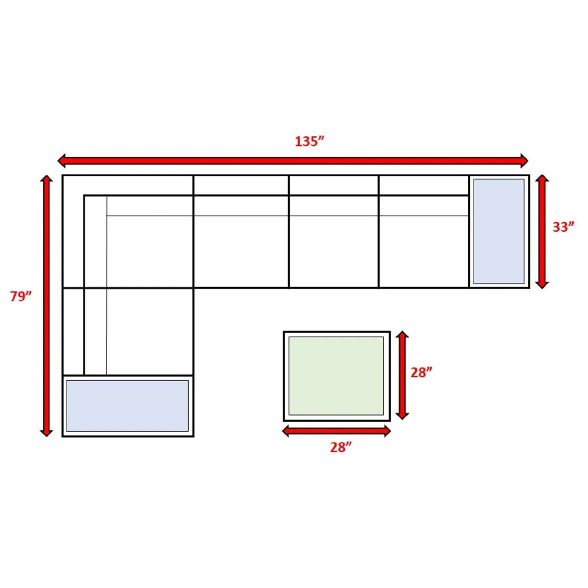 Wicker Sectional Seating Group With Cushions, photo 7 of 28