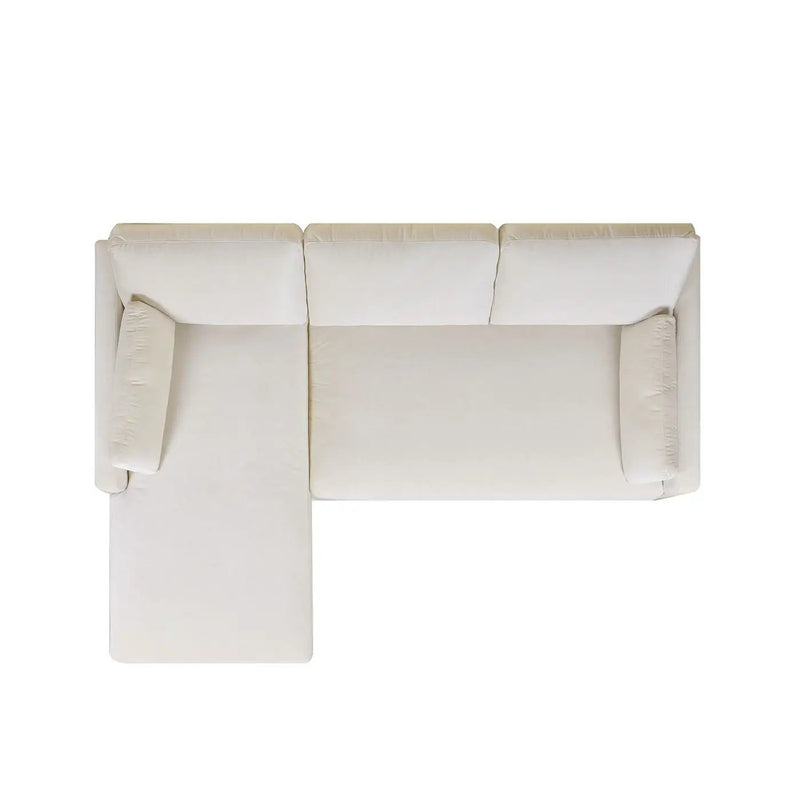 Knox - Modern Farmhouse Reversible Chaise Sectional Sofa by HouseOfZazla