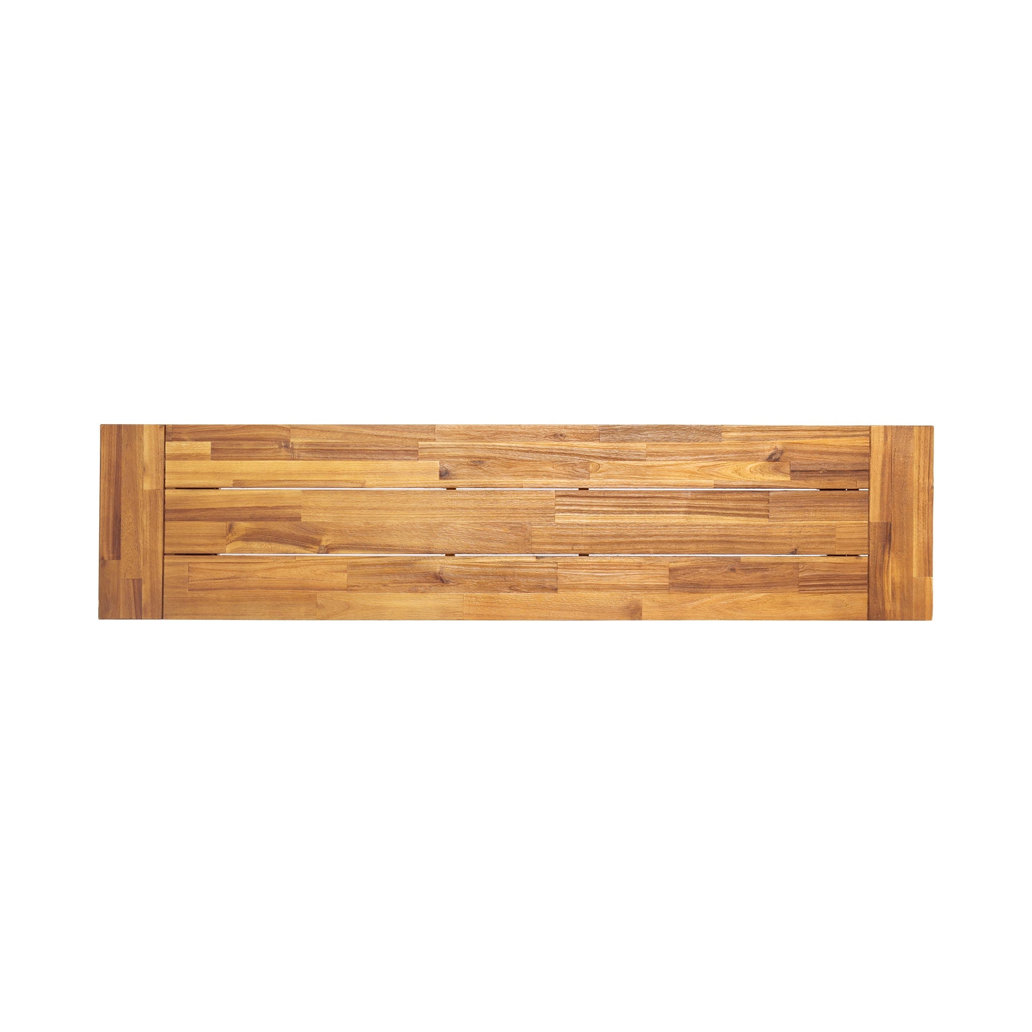 Tranquilizer Outdoor Acacia Wood Bench With Slat Panel Design by HouseOfZazla