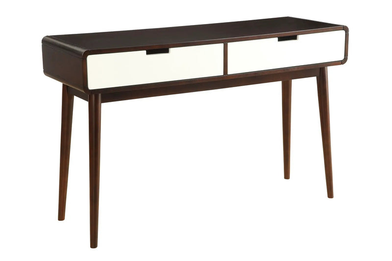 Christa - Sofa Table - White / Espresso by HouseOfZazla