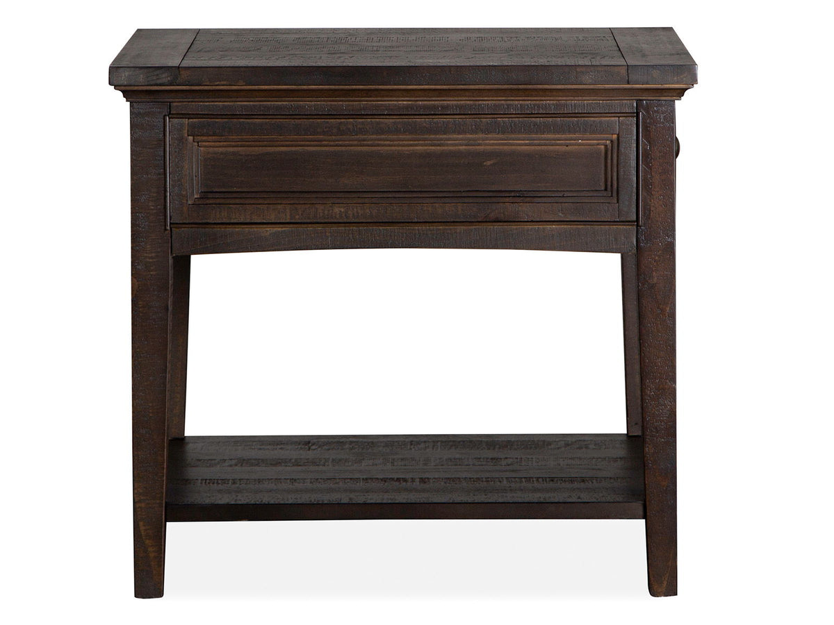 Westley Falls - Rectangular End Table - Graphite, photo 2 of 7