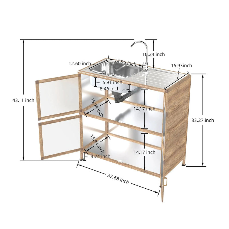Utility Sink with Cabinet by HouseOfZazla