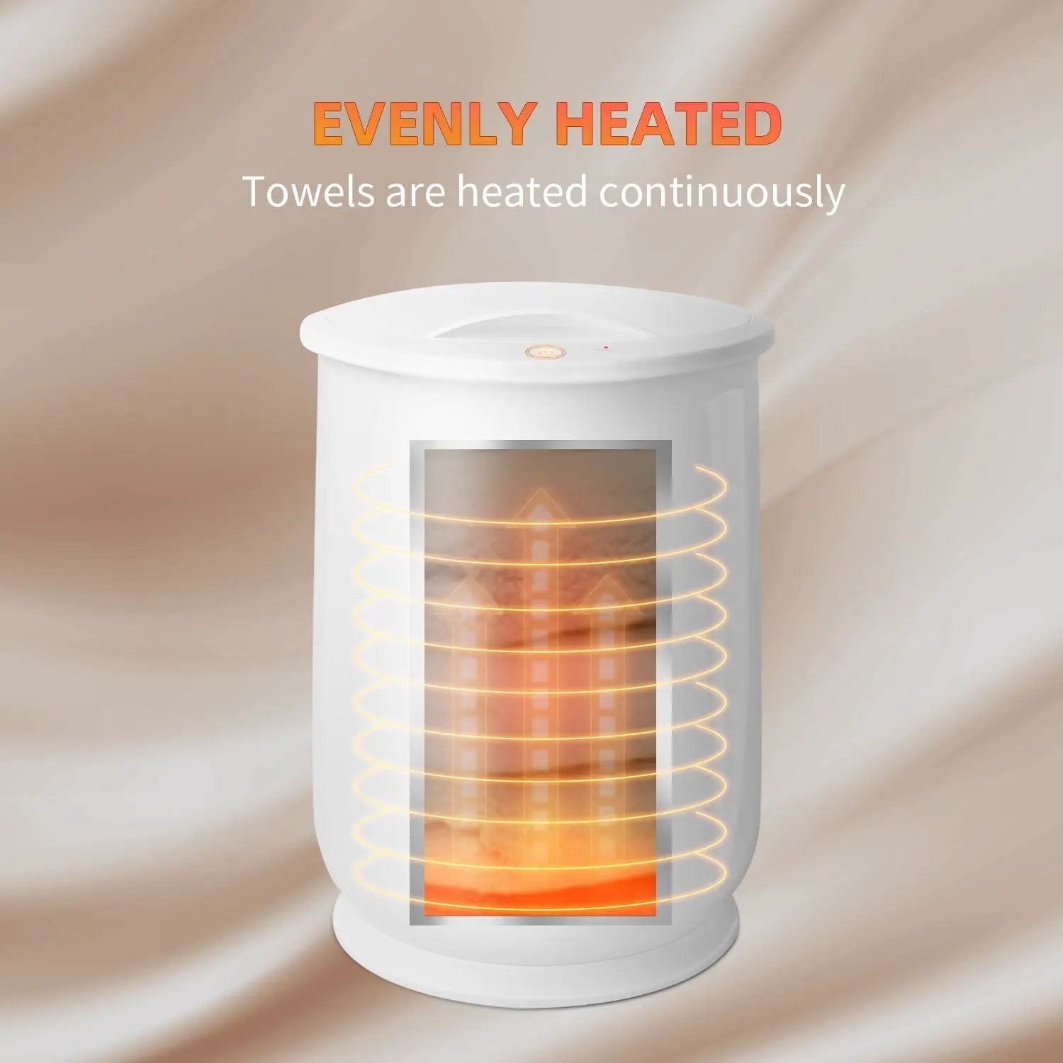 Luxury Bucket Towel Warmers, Large Towel Warmers For The Bathroom, Fits Up To 2 Oversized Towels - White by HouseOfZazla