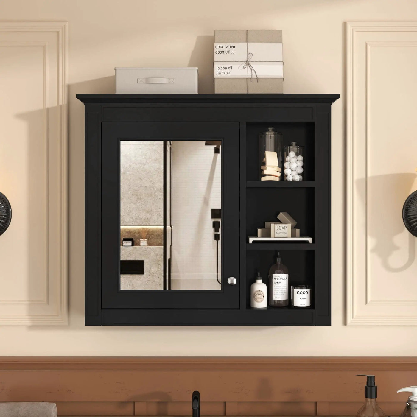 Modern Wall-Mounted Medicine Cabinet With Mirror by HouseOfZazla