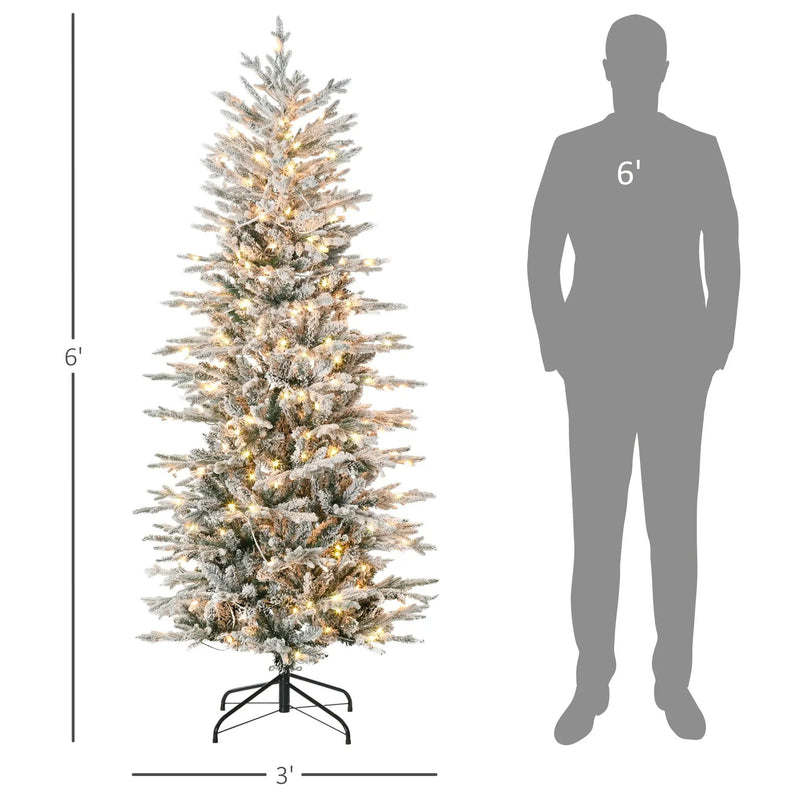 HOMCOM 6ft Tall Prelit Artificial Christmas Tree by HouseOfZazla