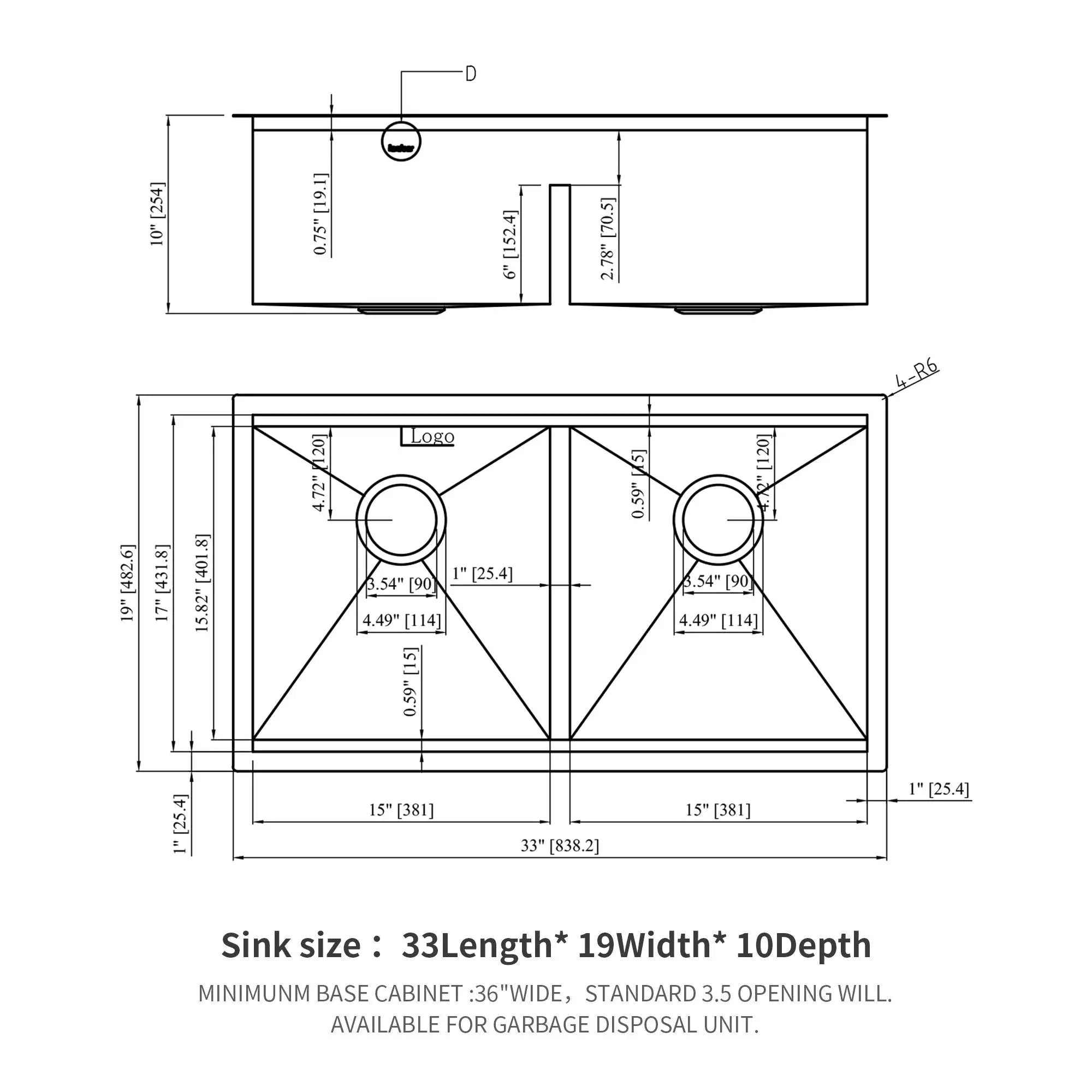 Stainless Steel Undermount Kitchen Sink With Double Bowl by HouseOfZazla