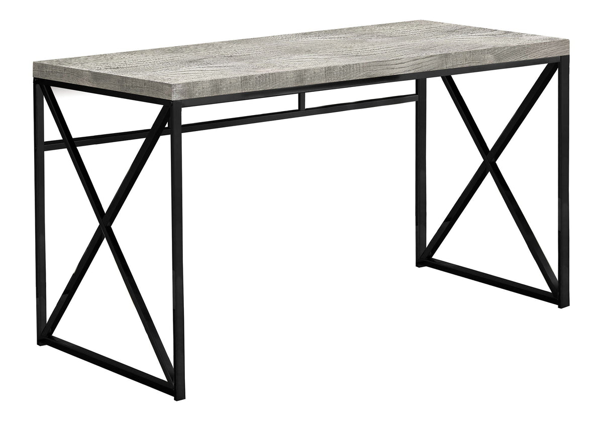 Contemporary Glossy Computer Desk with Sturdy Metal Base - Multiple Colors, photo 2 of 16