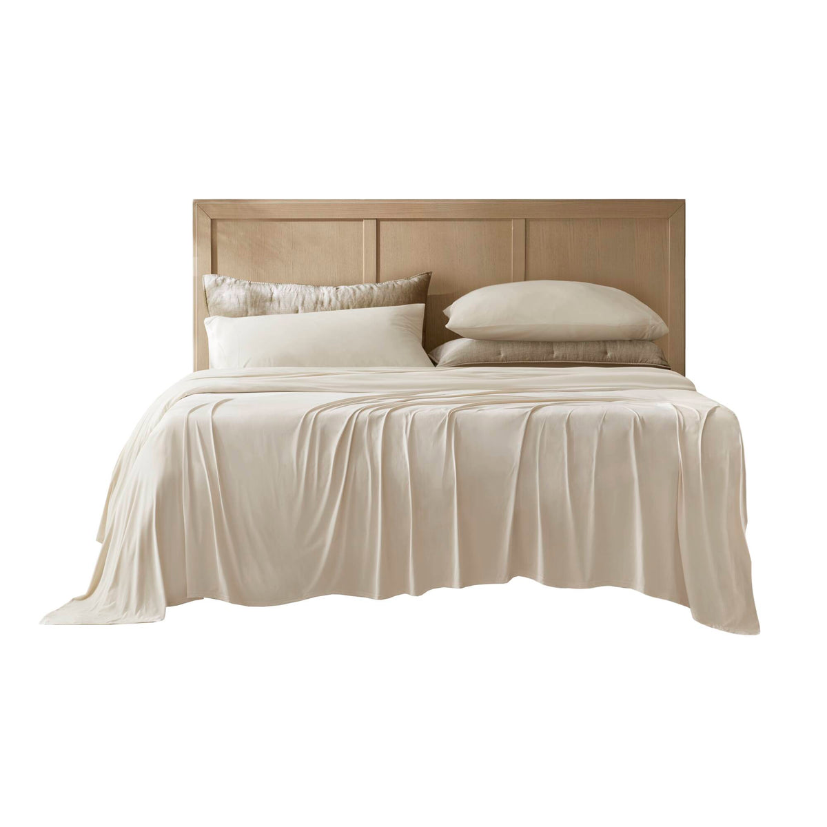 4-Piece Cal King Stretch Jersey Sheet Set with Snug-Fit Stretch - Grey, photo 9 of 10