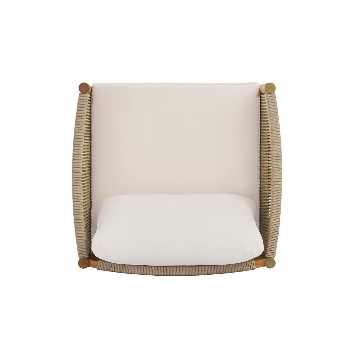 Outdoor Club Chair Set of 2 with Acacia Wood Frame in Teak Look, photo 10 of 10