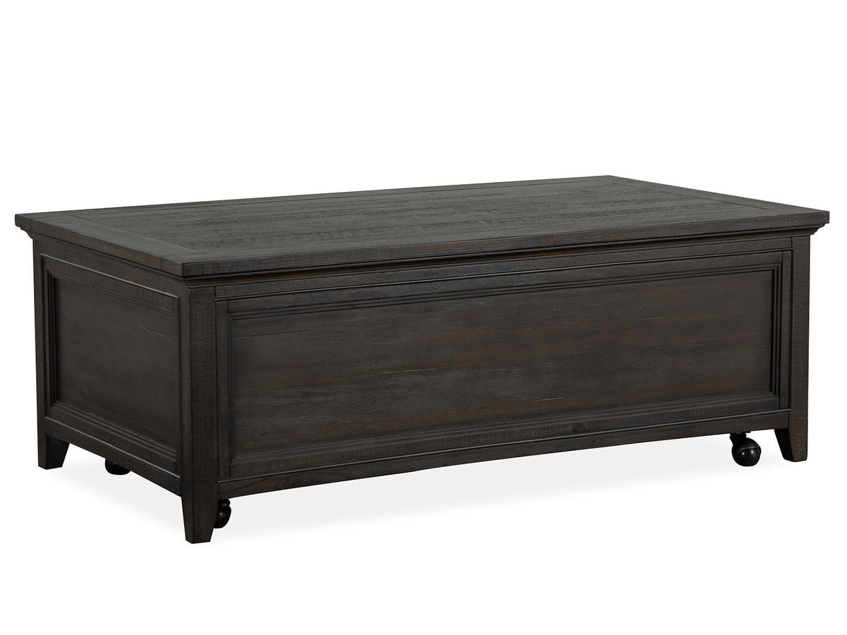 Westley Falls - Lift Top Storage Cocktail Table With Casters - Graphite, photo 2 of 7