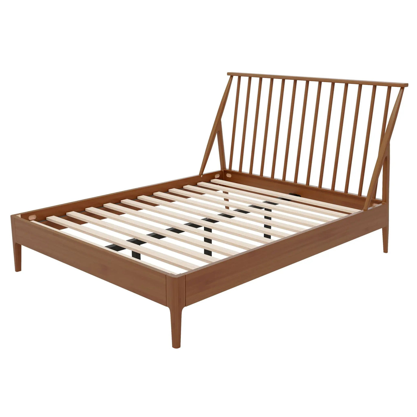 Bohemian Platform Bed With Tall Headboard by HouseOfZazla