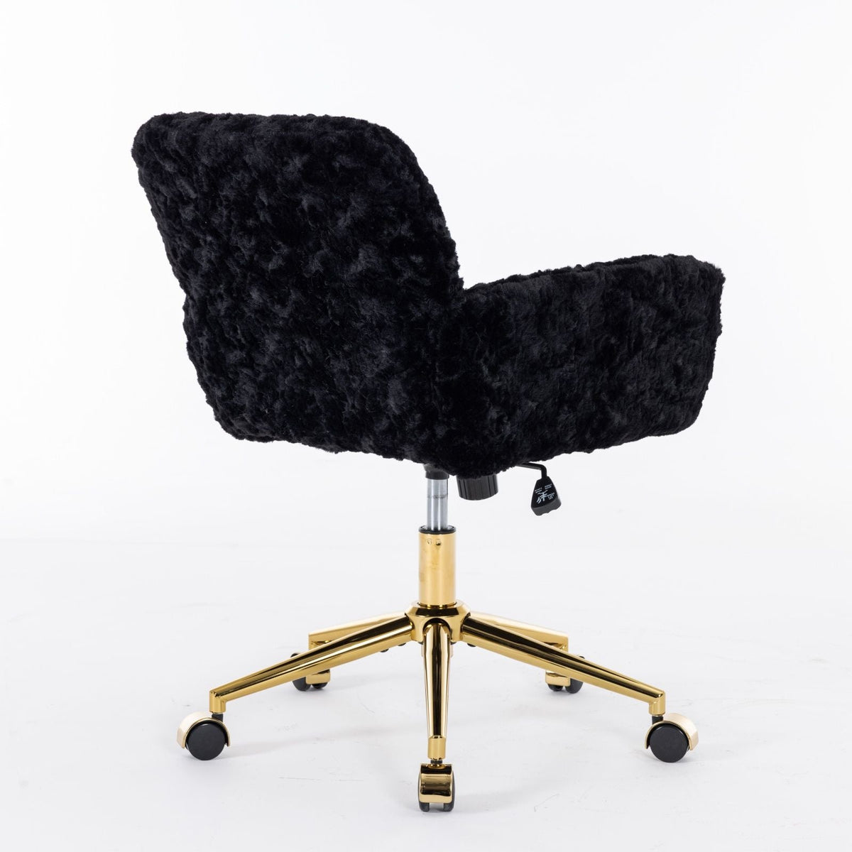 Artificial Rabbit Hair Office Chair with Metal Base - Swivel, Adjustable Height, photo 15 of 40