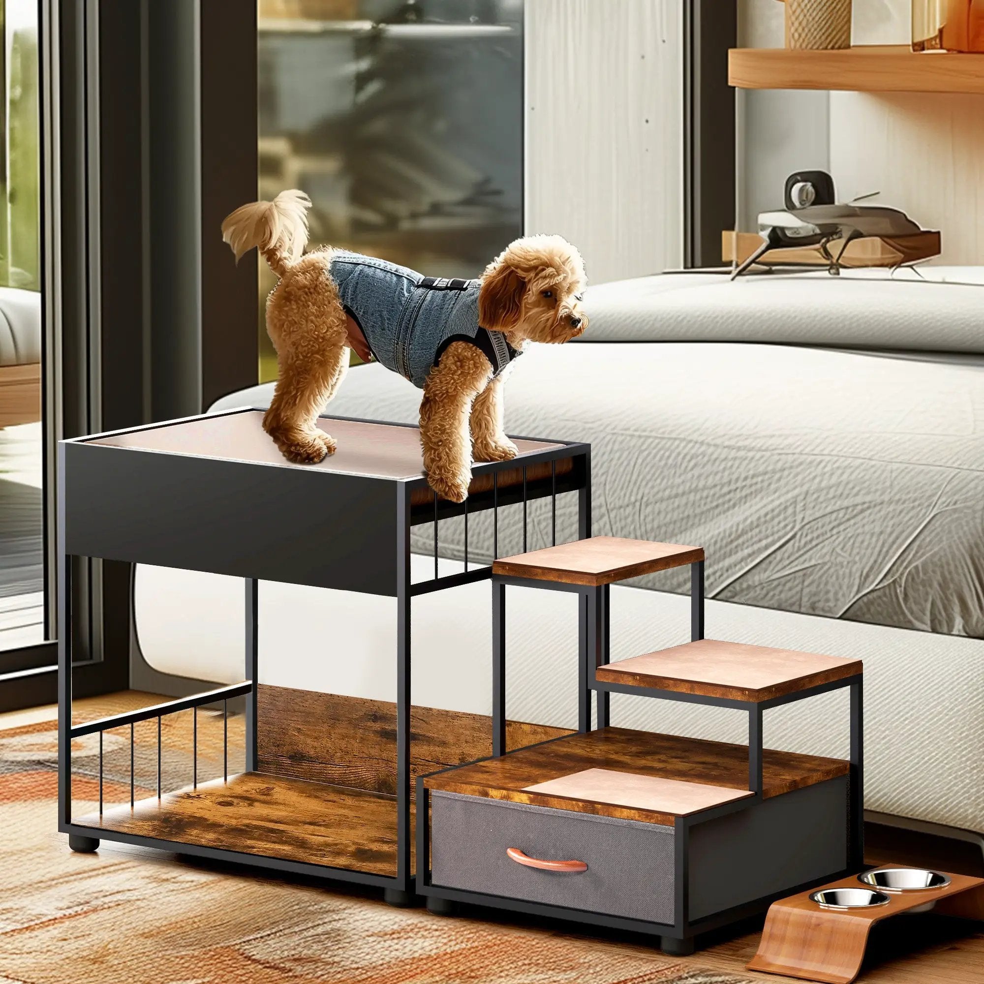 Pet Step Window Perch for Dogs by HouseOfZazla