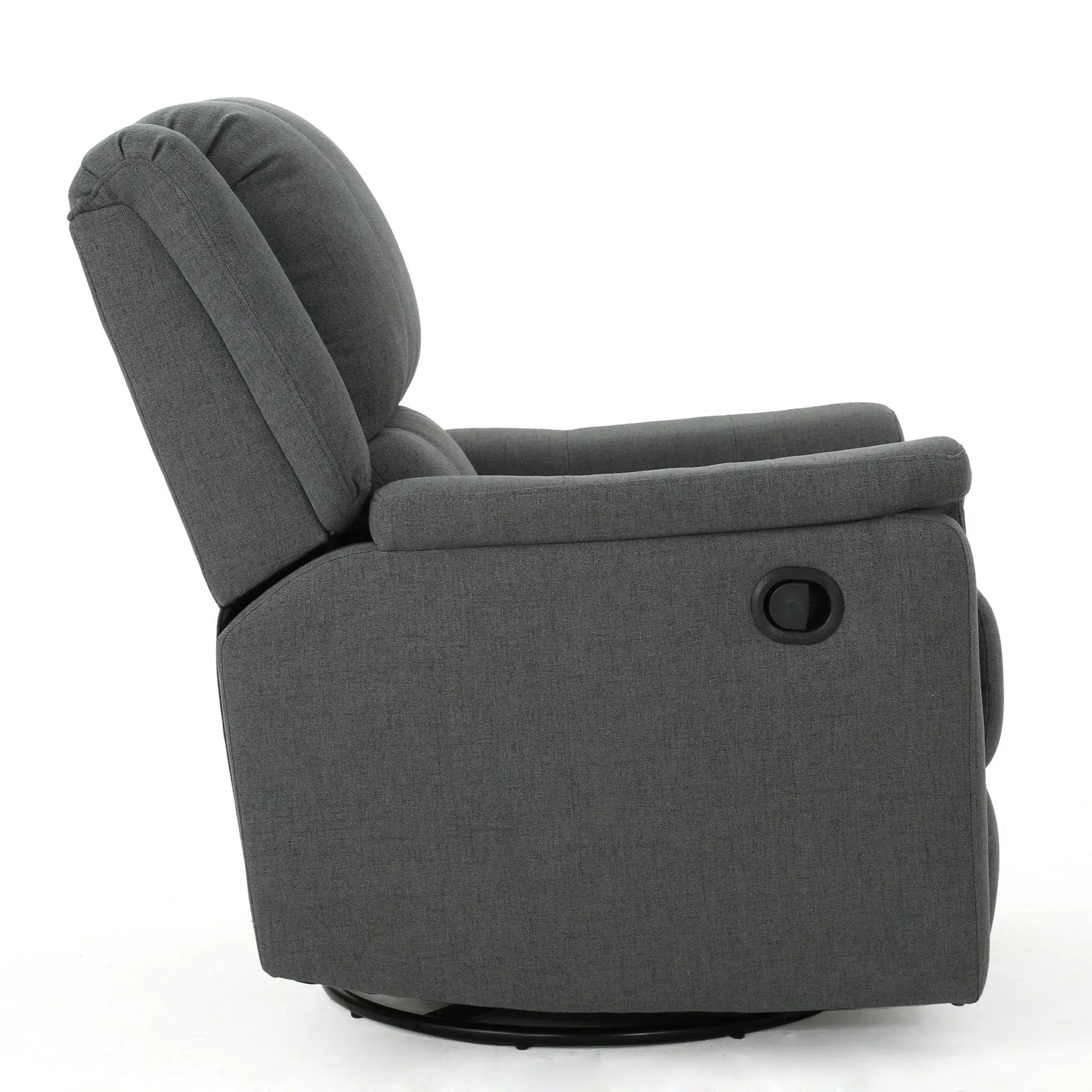 Glider Recliner With Swivel, Manual Reclining Chair by HouseOfZazla