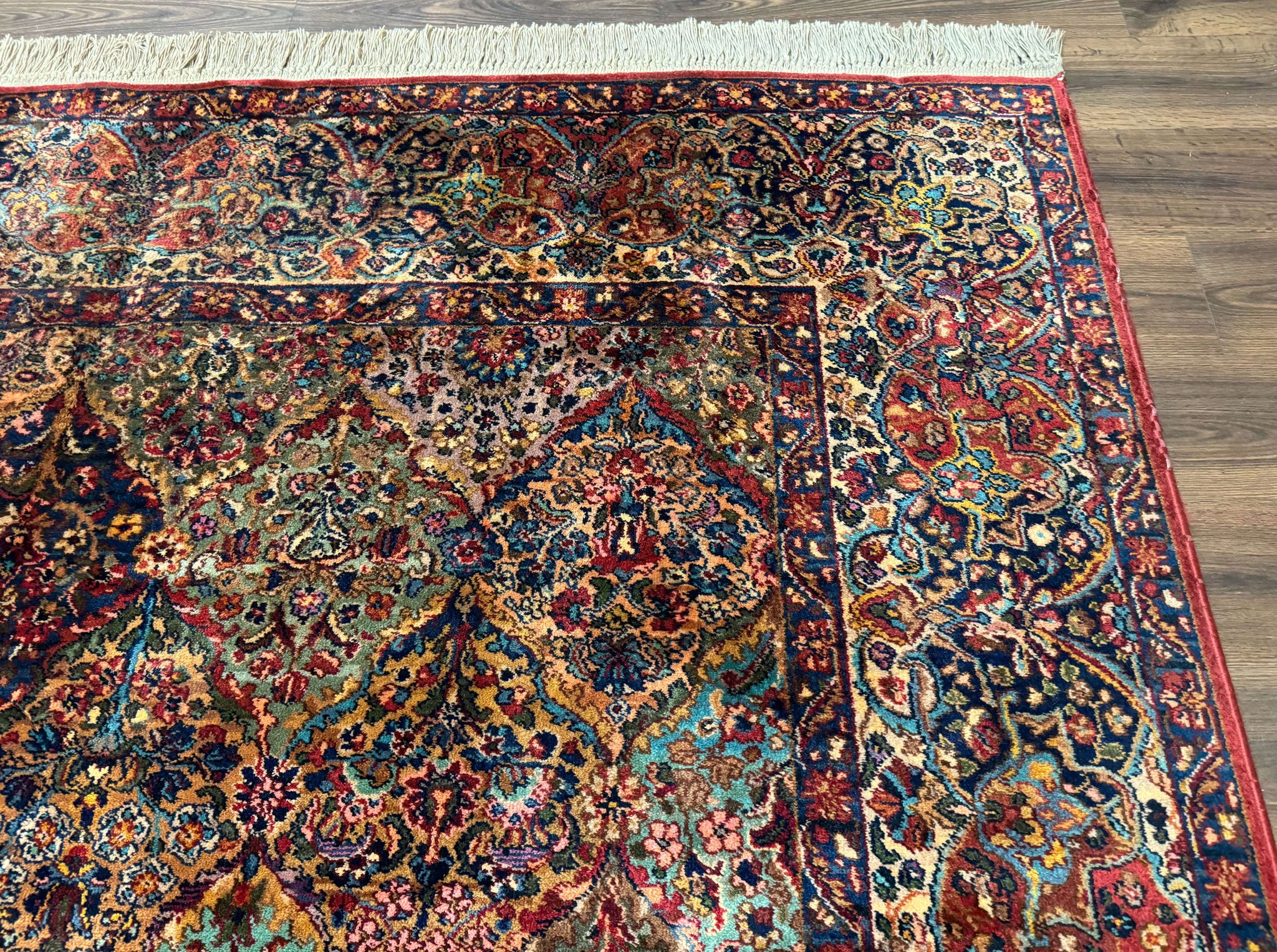 Karastan Rug 8.8 x 10.6, Multicolor Panel Kirman Rug #717, Wool by Jewel Rugs