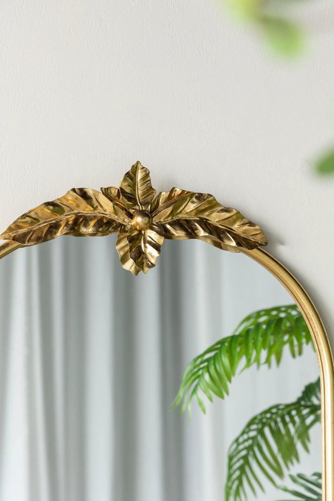 Arched Wall Mirror With Metal Frame, Wall Mirror For Living Room by HouseOfZazla