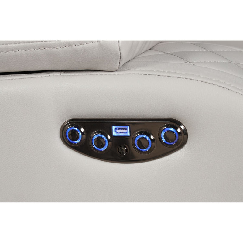 Benz - Power Recliner Set With LED Lighting And USB Charging by HouseOfZazla