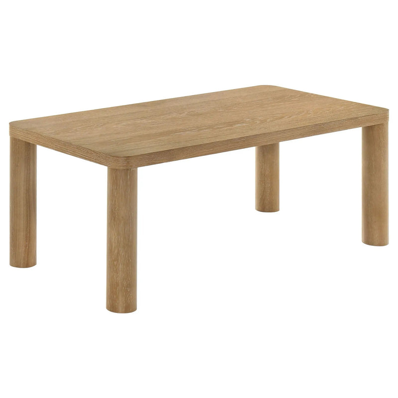 Castlewood 3-piece Cocktail Coffee Table Set Light Oak by Unique Piece Furniture