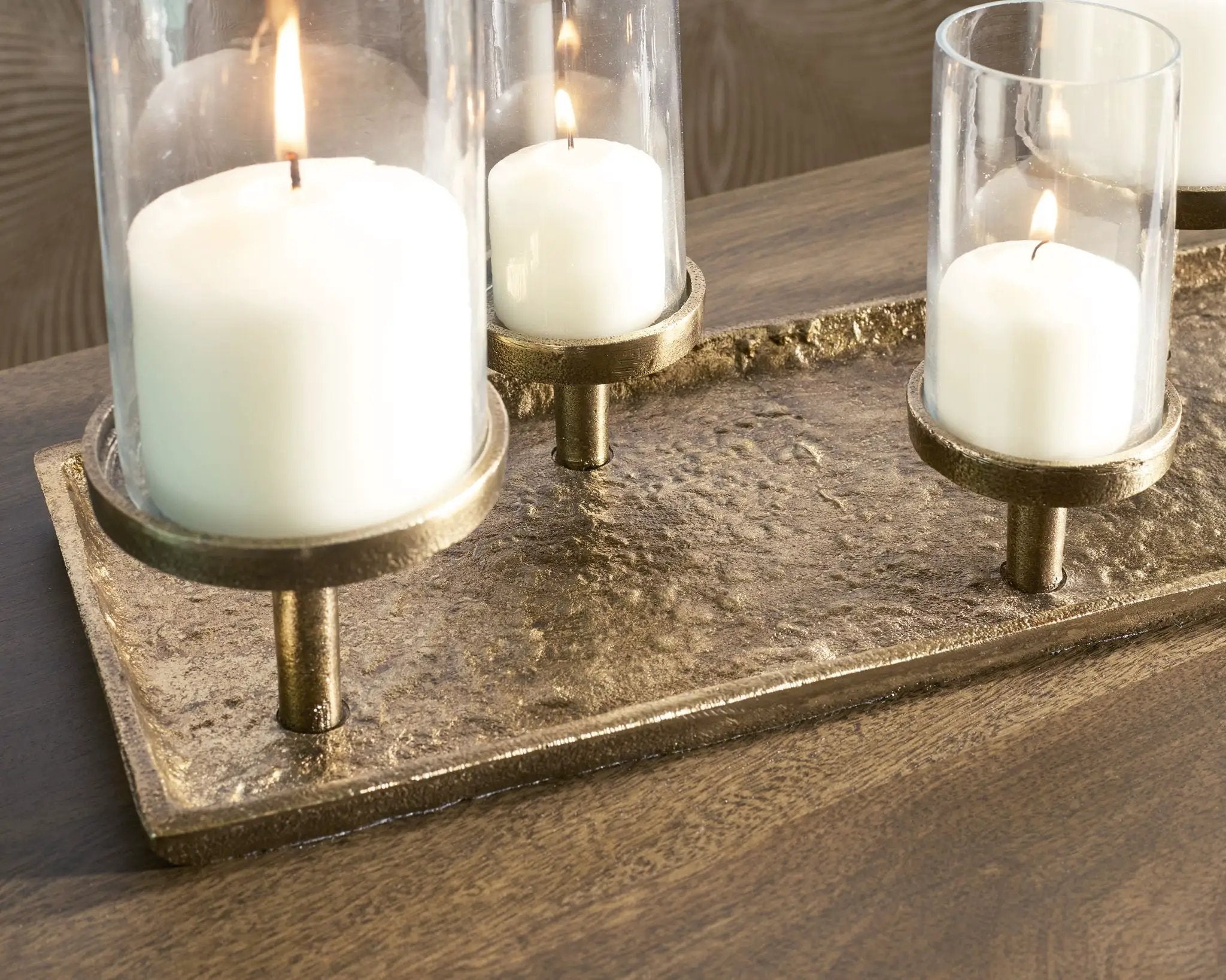 Wallmond - Candle Holder - Antique Brass Finish by Unique Piece Furniture