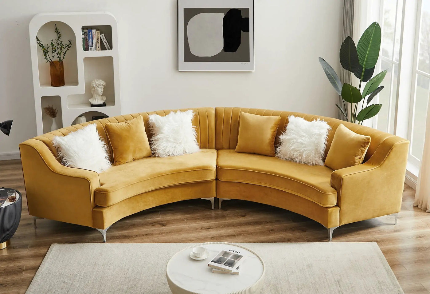 Curved Sofa by HouseOfZazla