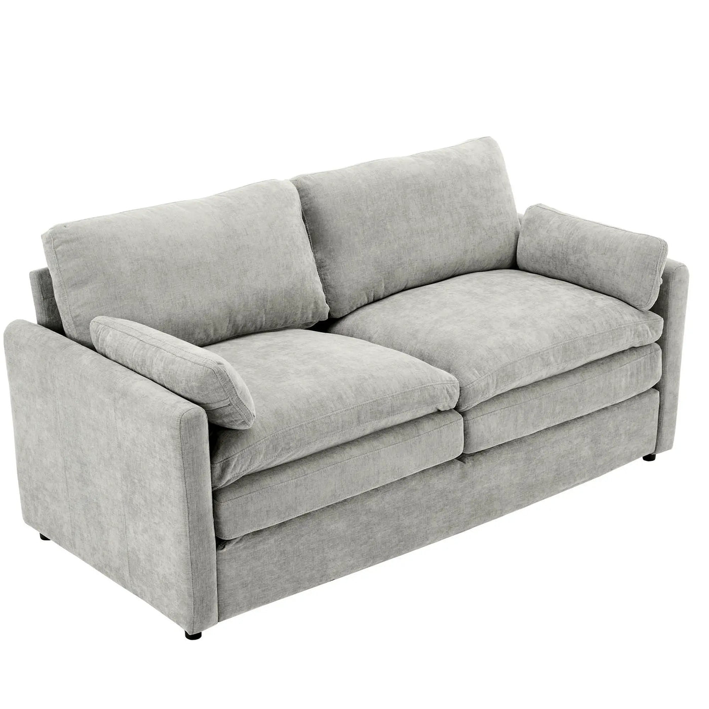Cozy Upholstered Cushion Loveseat Sofa For Living Room by HouseOfZazla