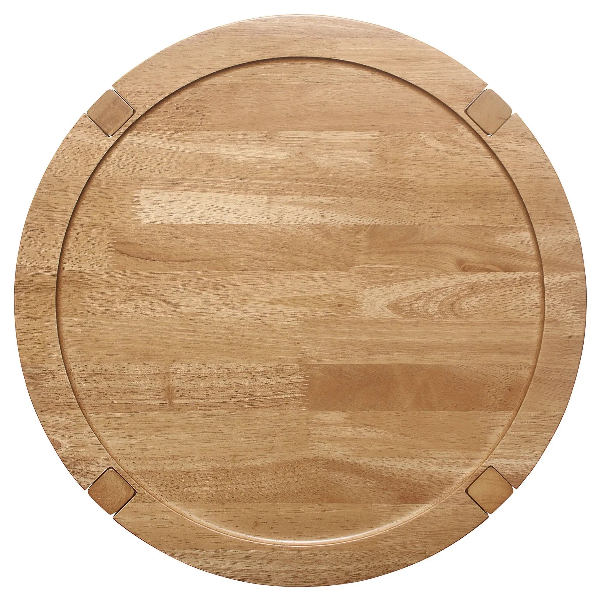 Camillo Round Solid Wood Side End Table Maple Brown by Unique Piece Furniture