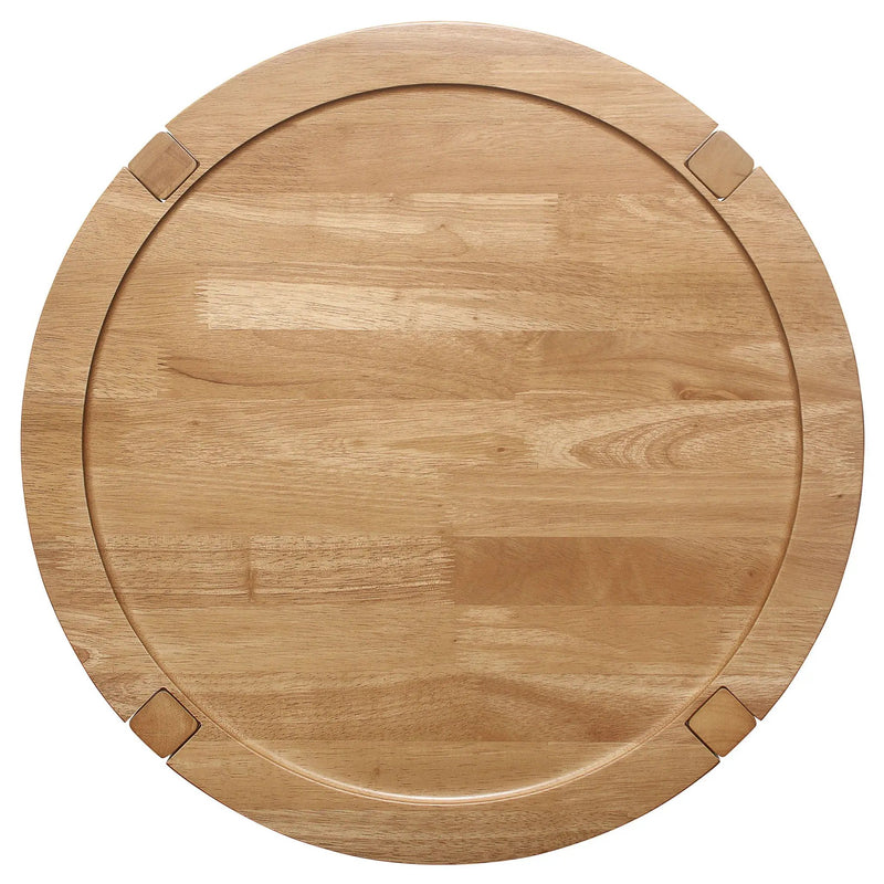 Camillo Round Solid Wood Side End Table Maple Brown by Unique Piece Furniture