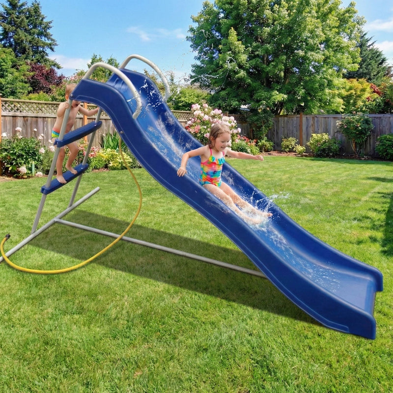 Xsl002 - Slide Indoor Freestanding Playground Equipment - Blue by HouseOfZazla