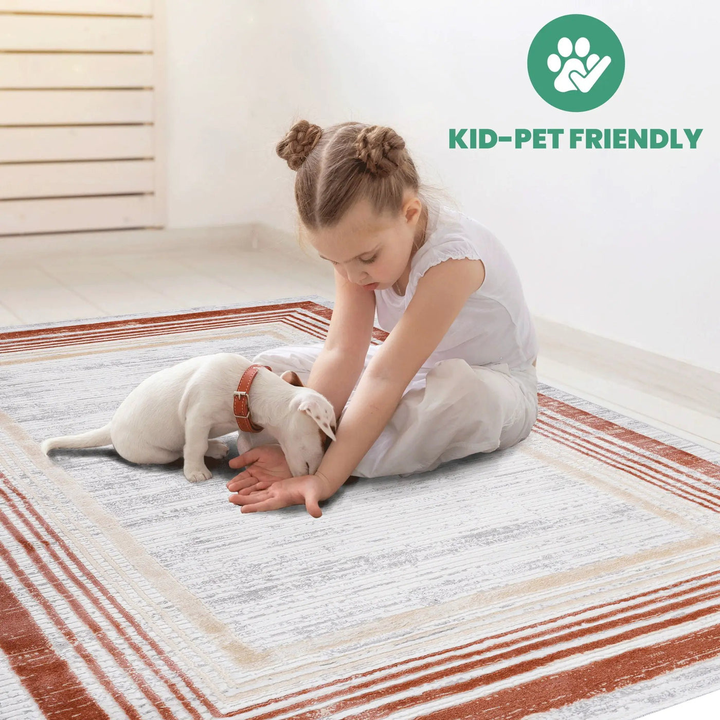 Marfi - Bordered Rug by HouseOfZazla