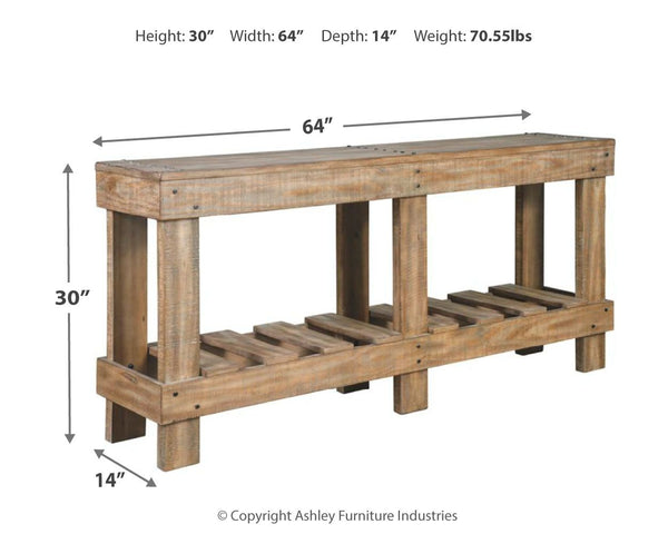 Susandeer - Console Sofa Table - Brown, photo 2 of 7