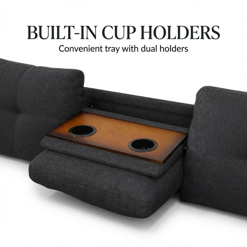 L-Shaped Sectional Sofa - 69.5" x 97.5" by HouseOfZazla