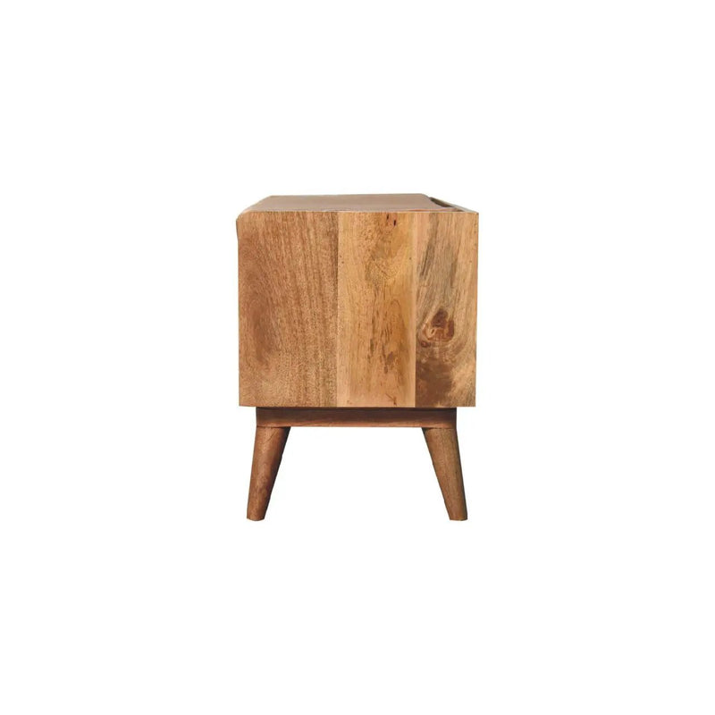 Solid Wood Bench With Upholstered Sea by HouseOfZazla